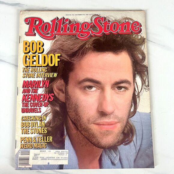 American Vintage Other - Bob Geldof -Vintage 80's Rolling Stone Magazine 1985- Issue #462